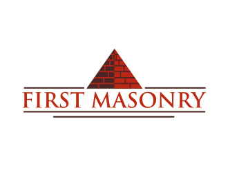 1st Masonry logo design - 48HoursLogo.com