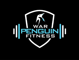 War Penguin Fitness Logo Design