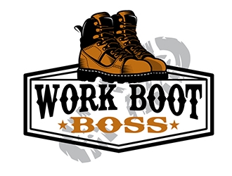 Work Boot Boss Logo Design
