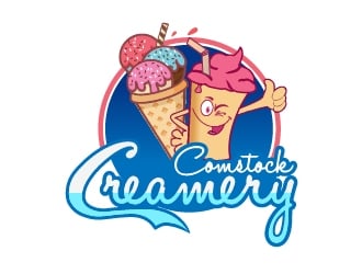 Comstock Creamery Logo Design