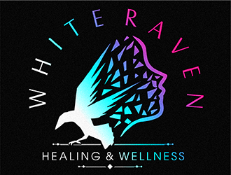 White Raven Healing & Wellness Logo Design