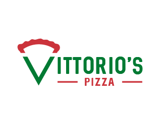Vittorios Pizza Logo Design