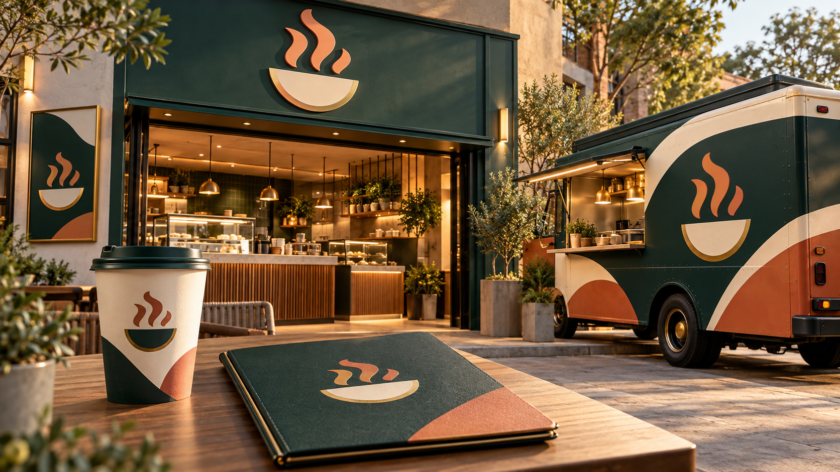 30 Restaurant Logo Ideas for Cafés, Food Trucks, and Neighborhood Favorites