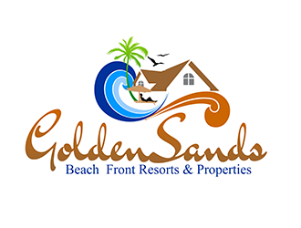 GOLDEN SANDS BEACH FRONT RESORTS AND PROPERTIES Logo Design - 48hourslogo