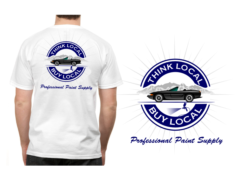 T-shirt Desig For Professional Paint Supply Logo Design - 48hourslogo