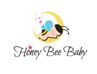 Honey Bee Baby logo design - 48HoursLogo.com