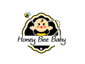 Honey Bee Baby logo design - 48HoursLogo.com