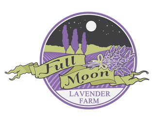 Full Moon Lavender Farm Logo Design - 48hourslogo