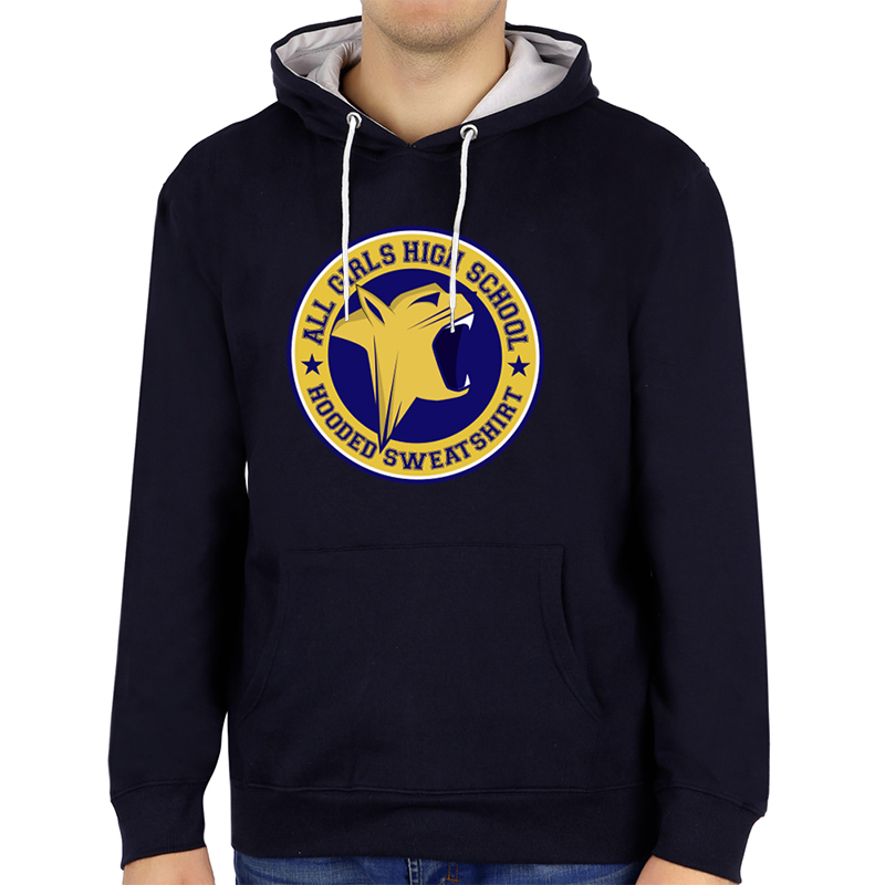 All Girls HIgh school hooded sweatshirt print design - 48hourslogo.com