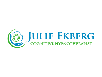 Julie Ekberg. Cognitive Hypnotherapist. logo design by theenkpositive