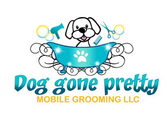 Dog Gone Pretty Mobile Grooming Llc Logo Design 48hourslogo Com