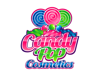 Candy Pop Cosmetics logo design - 48HoursLogo.com