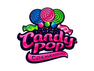 Candy Pop Cosmetics logo design - 48HoursLogo.com