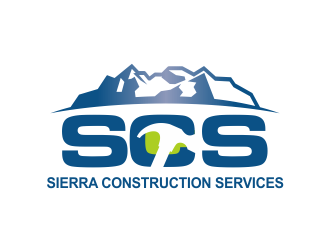 SIERRA CONSTRUCTION SERVICES (SCS) logo design - 48HoursLogo.com