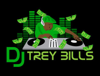 Dj Tray Bills logo design by KDesigns