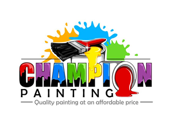 Champion Painting logo design - 48HoursLogo.com