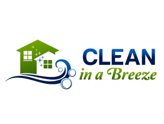Clean in a Breeze logo design by Dawnxisoul393