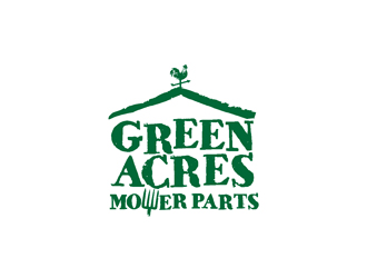 Green Acres Mower Parts logo design - 48HoursLogo.com