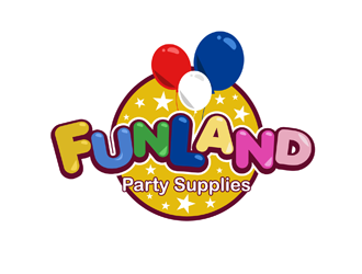 Fun Land Party Supplies Logo Design - 48hourslogo.com