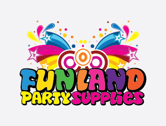 FUN LAND Party Supplies logo design - 48hourslogo.com