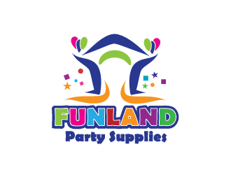 FUN LAND Party Supplies logo design - 48hourslogo.com