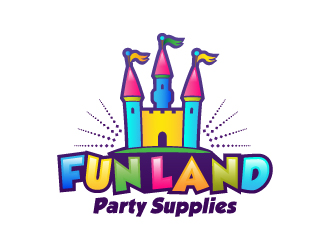 FUN LAND Party Supplies logo design - 48hourslogo.com