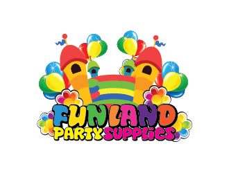 FUN LAND Party Supplies logo design - 48hourslogo.com