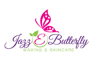 Jazz E Butterfly Waxing & Skincare Logo Design