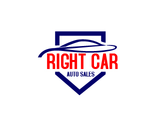 Right Car Auto Sales logo design - 48HoursLogo.com