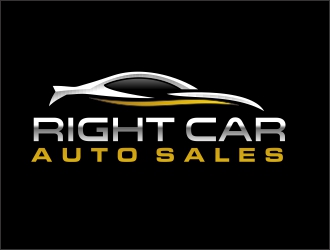 Right Car Auto Sales logo design - 48HoursLogo.com