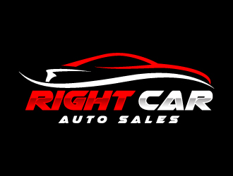 Right Car Auto Sales logo design - 48HoursLogo.com