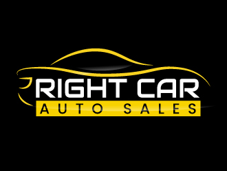 Right Car Auto Sales logo design - 48HoursLogo.com