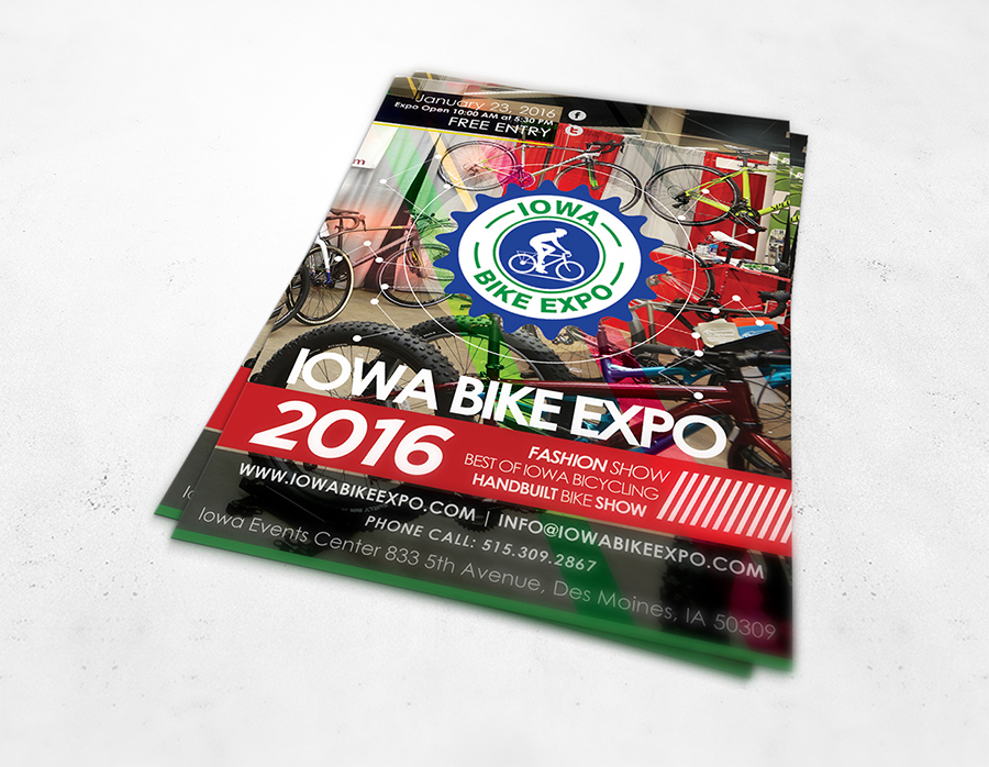 2016 Iowa Bike Expo logo design by Ibrahim