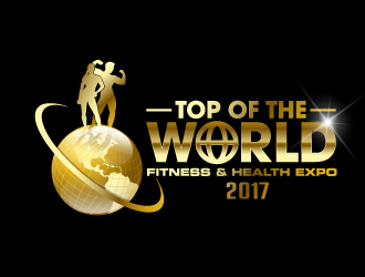 2017 Top of the World Fitness & Health Expo Logo Design