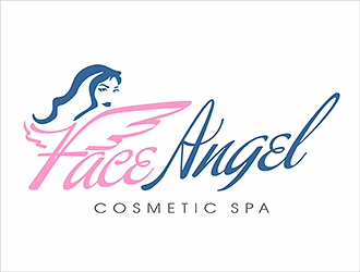 Face Angel logo design - 48HoursLogo.com