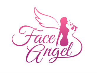 Face Angel logo design - 48HoursLogo.com