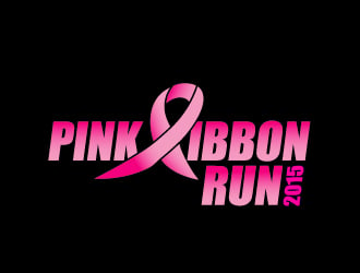 Pink Ribbon Run 5K logo design by josephope