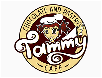 Tammy Chocolate and Pastry - Cafe logo design by krot278