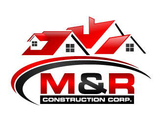 M&R construction corp. logo design - 48HoursLogo.com