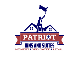 Patriot Inns and Suites logo design by YONK
