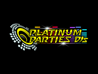 Platinum Parties DJs logo design by Dakon