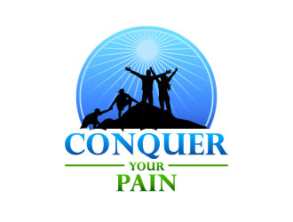 Conquer Your Pain logo design by daywalker