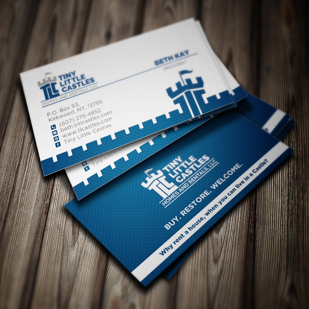 TLC (Tiny Little Castles) Homes and Rentals, LLC logo design by Kindo
