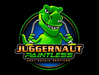 JUGGERNAUT Paintless Dent Repair Services logo design by DreamLogoDesign