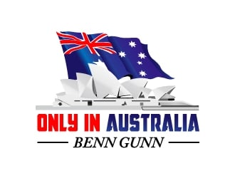 Only In Australia logo design by samuraiXcreations