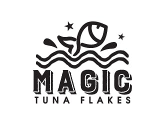 MAGIC TUNA FLAKES logo design by KDesigns