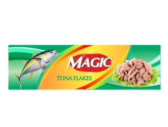 MAGIC TUNA FLAKES logo design by Dawnxisoul393