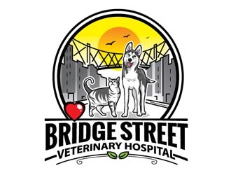 Bridge Street Veterinary Hospital logo design by logoguy