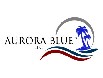 Aurora Blue, LLC logo design by jetzu