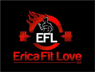 Erica Fit Love LLC logo design by Dawnxisoul393